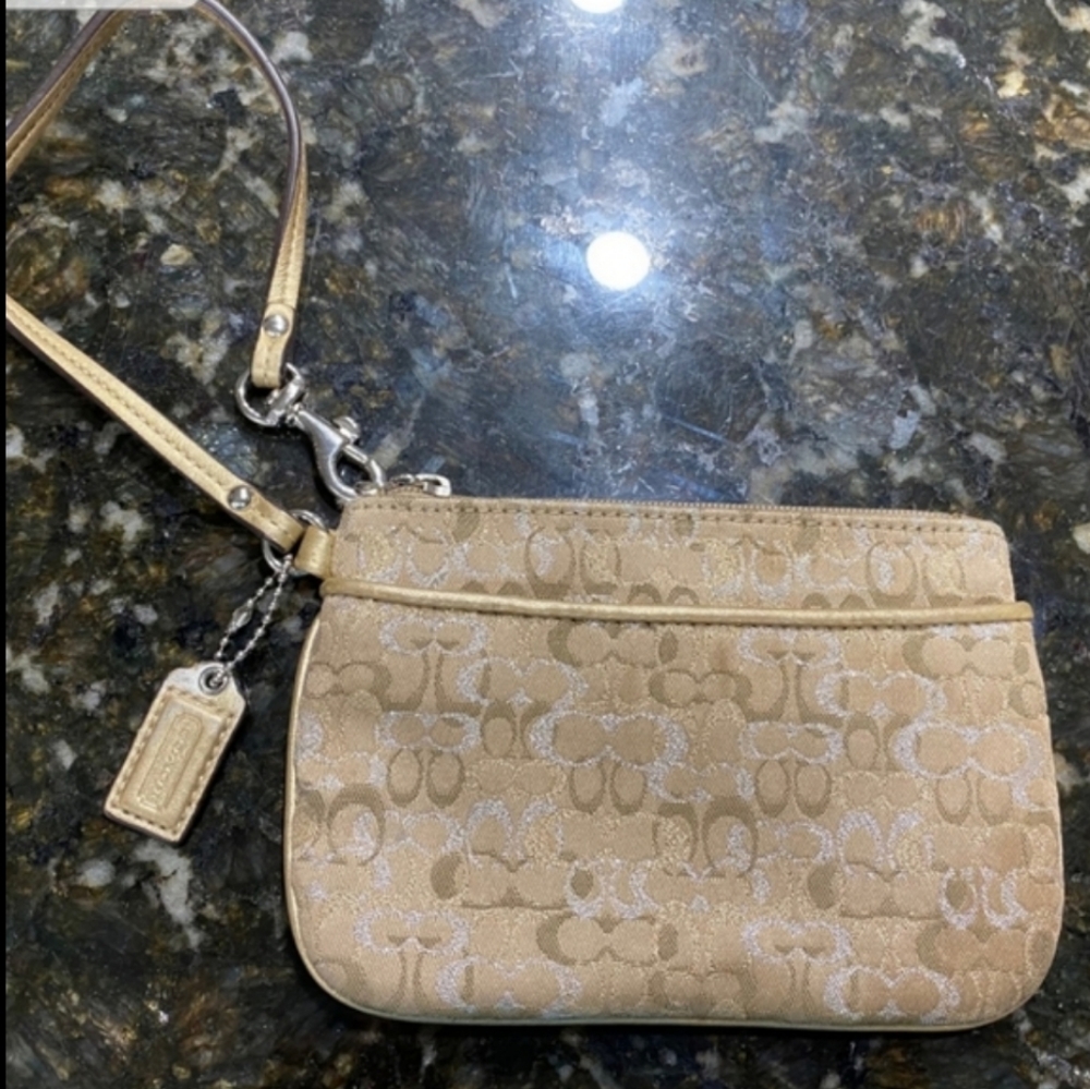 Coach Wrislet - Tan/Cream with sparkles and light purple inside. - Picture 2 of 4